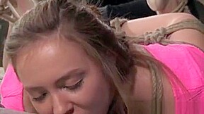 Hairbondage Sub Hogtied And Spanked By Dom
