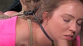 Hairbondage Sub Hogtied And Spanked By Dom