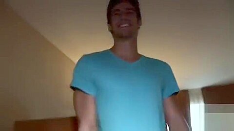 Handsome guy masturbation and showering