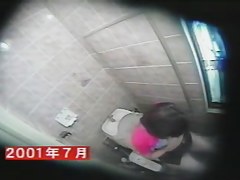 Hidden toilet shoots girl masturbating and pissing