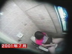 Hidden toilet shoots girl masturbating and pissing