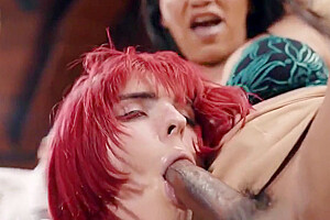 Holly Wood And Jessy Dubai - Hot Mixed Gender Threesome With Jean And 6 Min