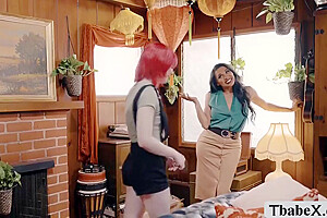 Holly Wood, Jessy Dubai And Ella Hollywood In Interracial Anal 3way With Busty Tbabe