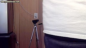 Homemade gloryhole BJ DILF barebacked in sling at home