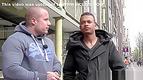 Hooker sucks rod outdoors