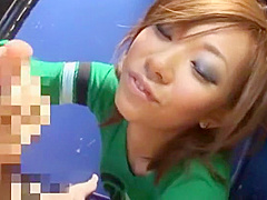 Horny Japanese slut Reina Matsuyama in Amazing POV, Handjobs JAV movie