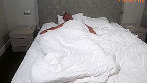 Horny Milf Marta Wakes Husband For Some Hot Pantyhose Sex