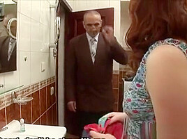 Horny Old Teacher Gives Young Honey A Vigorous Drilling