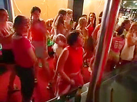 Horny Party Chicks Fucking In Club