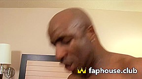 Horny black bbw in fishnet tights gets labia pounded by dark-hued partner, swallows torrid sperm