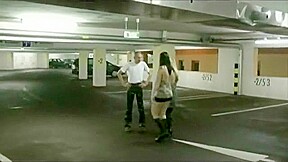 Horny homemade Threesomes, Outdoor sex scene