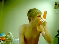 Horny male in hottest handjob, twinks gay porn clip