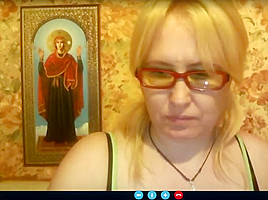 Hot 48 yo Russian mature Tamara play on skype
