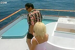 Hot Blonde Gets Action On A Boat