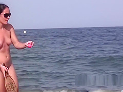 Hot Blonde Nudist Milf Naked At The beach With Hubby