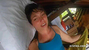 Hot Brunette Takes You On A Sexy Tour Of Her Day