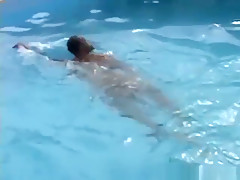 Hot Buff hunks big uncut cock fucked twink poolside sex