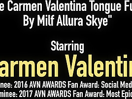 Hot Carmen Valentina Gets Pussy Licked by 42 Yo Allura Skye