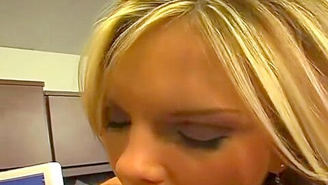 Hot Footjob In The Office