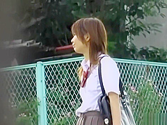 Hot Jap schoolgirls 18+ losing their pants to sharking
