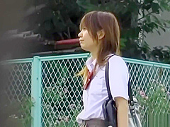 Hot Jap schoolgirls 18+ losing their pants to sharking