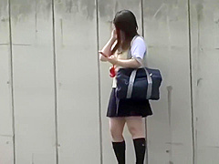 Hot Jap schoolgirls 18+ losing their pants to sharking