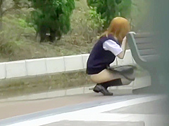 Hot Jap schoolgirls 18+ losing their pants to sharking