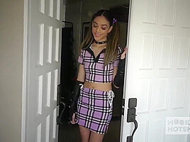 Hot Teen 18+ Brunette Gets Her Throat And Ass Fucked With Harmony Wonder And Bryan Gozzling