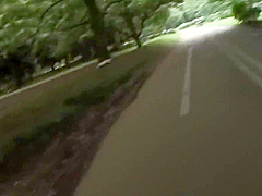 Hot babe gets fingered by a stranger in the park