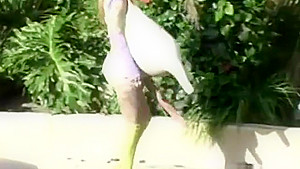 Hot chicks shag the biggest strap dildos and spray semen all around the place