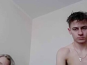 Hot little blond bonks and sucks on webcam
