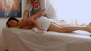 Hot sex inside massage saloon