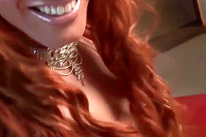 Hot shemale Stroking Her Cock