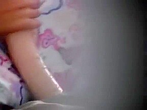 Hot teen 18+ Masturbates To Lesbian Porn