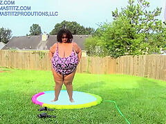 Huge Boobs And Norma Stitz - Water Fall Getting Wet