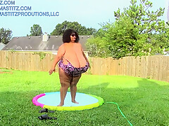 Huge Boobs And Norma Stitz - Water Fall Getting Wet