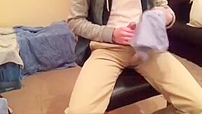 Huge bulge nice dick cums