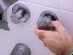 Humiliating enema cleaning shower and punishment