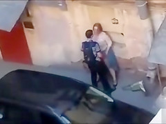 I caught a crazy couple having sex in the yard