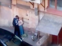 I caught a crazy couple having sex in the yard