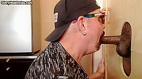 IR gloryhole gaydaddy sucks dick before bareback fucked
