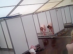 Improvised shower tent