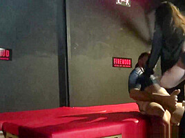 In backroom with straight and a girl for bisex fun - Bifantasy