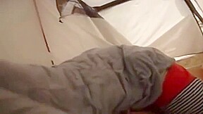 Incredible oriental teen 18+ tart is sucking dick