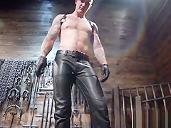 Inked bondage dom sixtynines suspended sub