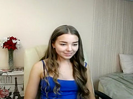 Innocent 18-year-old's first nude cam show
