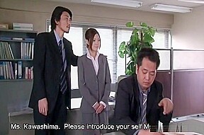 Iroha Kawashima initiated into company in group bukkake scene