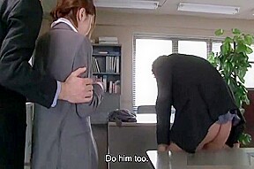 Iroha Kawashima initiated into company in group bukkake scene