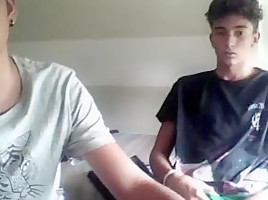 Italian cute friends show their hot asses dicks on cam