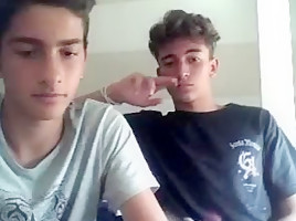 Italian cute friends show their hot asses dicks on cam